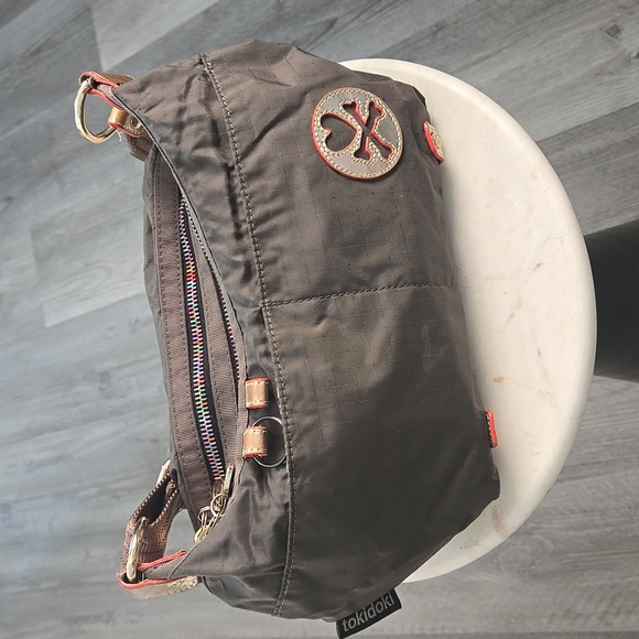 tokidoki Handbags - Tokidoki Dark Green/Brown and Gold Detail Crossbody Bag